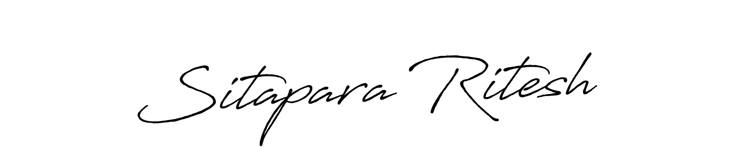 Use a signature maker to create a handwritten signature online. With this signature software, you can design (Antro_Vectra_Bolder) your own signature for name Sitapara Ritesh. Sitapara Ritesh signature style 7 images and pictures png