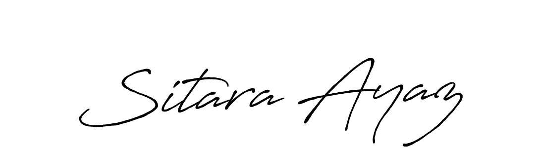 Also You can easily find your signature by using the search form. We will create Sitara Ayaz name handwritten signature images for you free of cost using Antro_Vectra_Bolder sign style. Sitara Ayaz signature style 7 images and pictures png