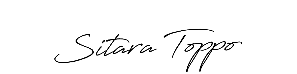 Design your own signature with our free online signature maker. With this signature software, you can create a handwritten (Antro_Vectra_Bolder) signature for name Sitara Toppo. Sitara Toppo signature style 7 images and pictures png