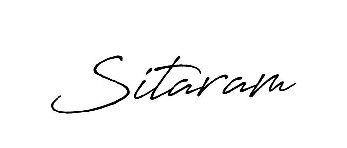 Create a beautiful signature design for name Sitaram. With this signature (Antro_Vectra_Bolder) fonts, you can make a handwritten signature for free. Sitaram signature style 7 images and pictures png