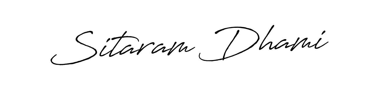 Sitaram Dhami stylish signature style. Best Handwritten Sign (Antro_Vectra_Bolder) for my name. Handwritten Signature Collection Ideas for my name Sitaram Dhami. Sitaram Dhami signature style 7 images and pictures png