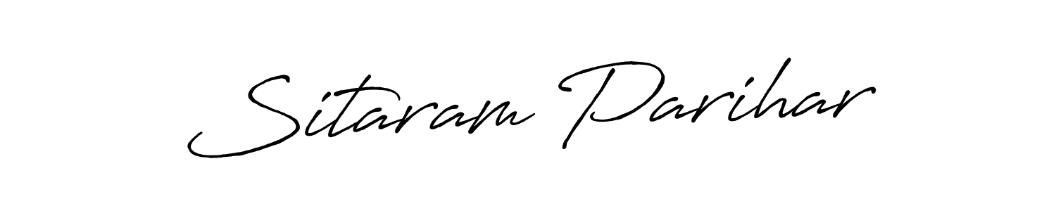 Create a beautiful signature design for name Sitaram Parihar. With this signature (Antro_Vectra_Bolder) fonts, you can make a handwritten signature for free. Sitaram Parihar signature style 7 images and pictures png