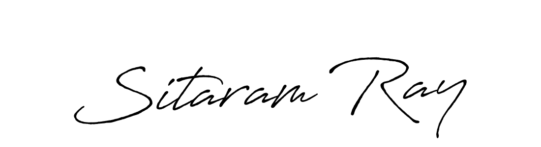 Make a beautiful signature design for name Sitaram Ray. With this signature (Antro_Vectra_Bolder) style, you can create a handwritten signature for free. Sitaram Ray signature style 7 images and pictures png