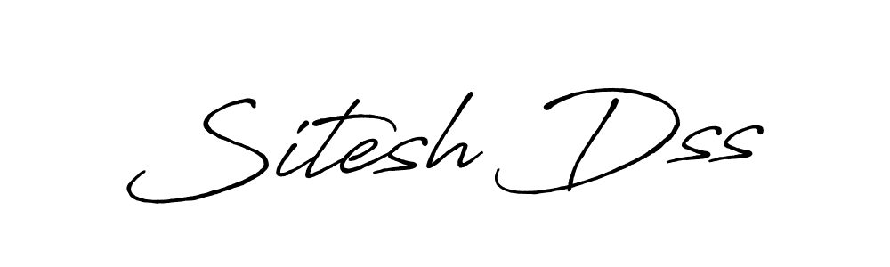 How to make Sitesh Dss signature? Antro_Vectra_Bolder is a professional autograph style. Create handwritten signature for Sitesh Dss name. Sitesh Dss signature style 7 images and pictures png