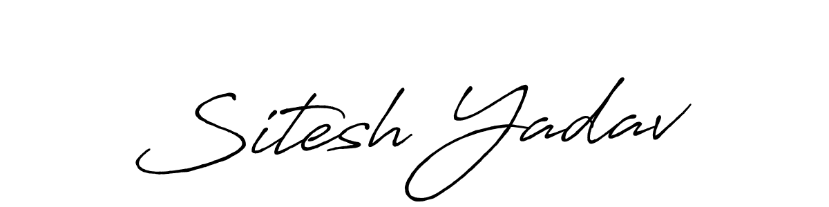 Once you've used our free online signature maker to create your best signature Antro_Vectra_Bolder style, it's time to enjoy all of the benefits that Sitesh Yadav name signing documents. Sitesh Yadav signature style 7 images and pictures png