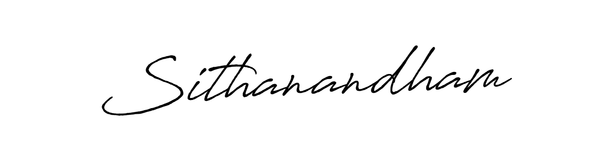 Use a signature maker to create a handwritten signature online. With this signature software, you can design (Antro_Vectra_Bolder) your own signature for name Sithanandham. Sithanandham signature style 7 images and pictures png