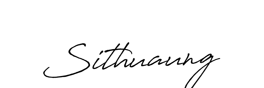 Design your own signature with our free online signature maker. With this signature software, you can create a handwritten (Antro_Vectra_Bolder) signature for name Sithuaung. Sithuaung signature style 7 images and pictures png