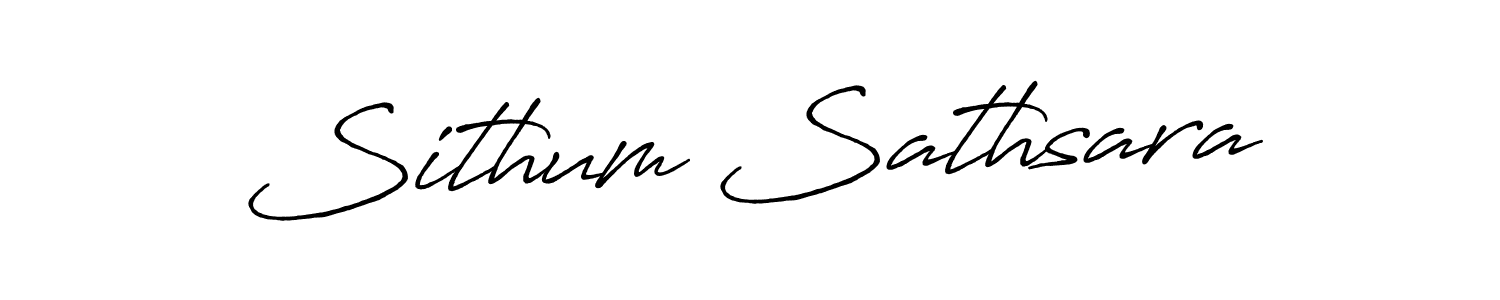 How to make Sithum Sathsara name signature. Use Antro_Vectra_Bolder style for creating short signs online. This is the latest handwritten sign. Sithum Sathsara signature style 7 images and pictures png