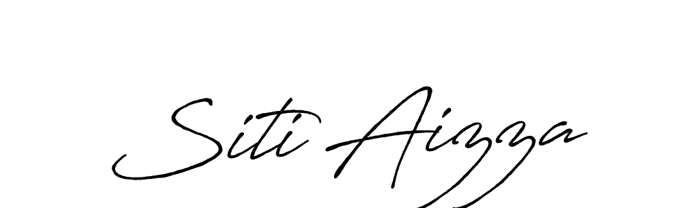 How to make Siti Aizza signature? Antro_Vectra_Bolder is a professional autograph style. Create handwritten signature for Siti Aizza name. Siti Aizza signature style 7 images and pictures png