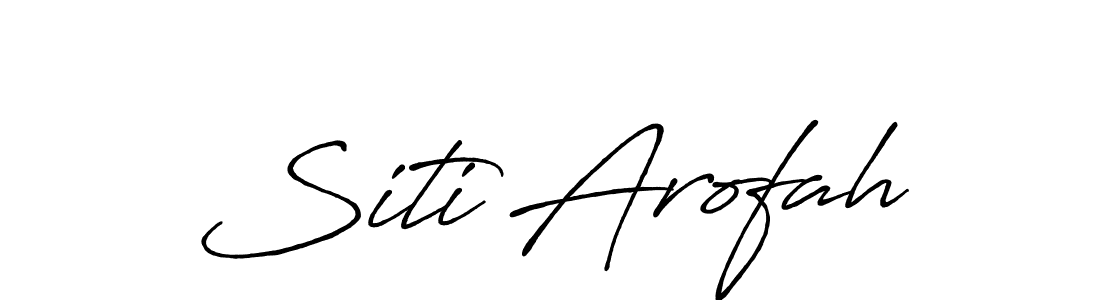 Make a short Siti Arofah signature style. Manage your documents anywhere anytime using Antro_Vectra_Bolder. Create and add eSignatures, submit forms, share and send files easily. Siti Arofah signature style 7 images and pictures png