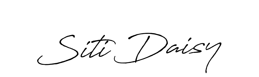 Also You can easily find your signature by using the search form. We will create Siti Daisy name handwritten signature images for you free of cost using Antro_Vectra_Bolder sign style. Siti Daisy signature style 7 images and pictures png
