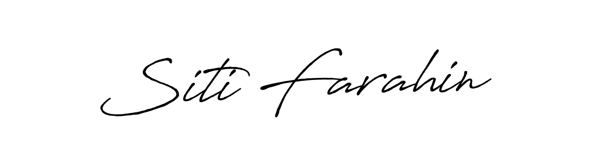 You should practise on your own different ways (Antro_Vectra_Bolder) to write your name (Siti Farahin) in signature. don't let someone else do it for you. Siti Farahin signature style 7 images and pictures png