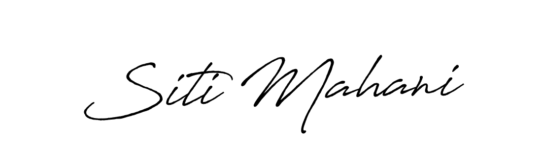 This is the best signature style for the Siti Mahani name. Also you like these signature font (Antro_Vectra_Bolder). Mix name signature. Siti Mahani signature style 7 images and pictures png