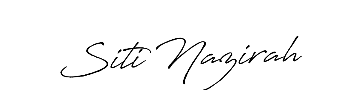 Similarly Antro_Vectra_Bolder is the best handwritten signature design. Signature creator online .You can use it as an online autograph creator for name Siti Nazirah. Siti Nazirah signature style 7 images and pictures png