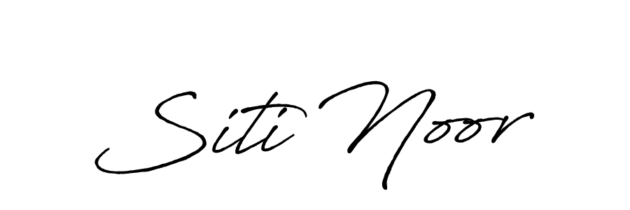 Also You can easily find your signature by using the search form. We will create Siti Noor name handwritten signature images for you free of cost using Antro_Vectra_Bolder sign style. Siti Noor signature style 7 images and pictures png