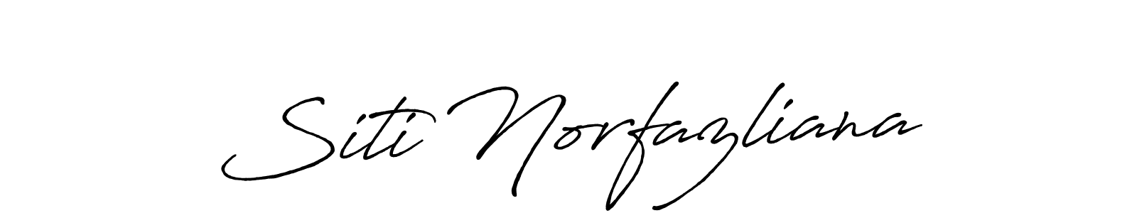 You should practise on your own different ways (Antro_Vectra_Bolder) to write your name (Siti Norfazliana) in signature. don't let someone else do it for you. Siti Norfazliana signature style 7 images and pictures png