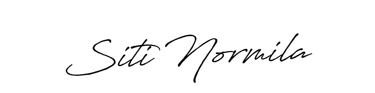 Also we have Siti Normila name is the best signature style. Create professional handwritten signature collection using Antro_Vectra_Bolder autograph style. Siti Normila signature style 7 images and pictures png