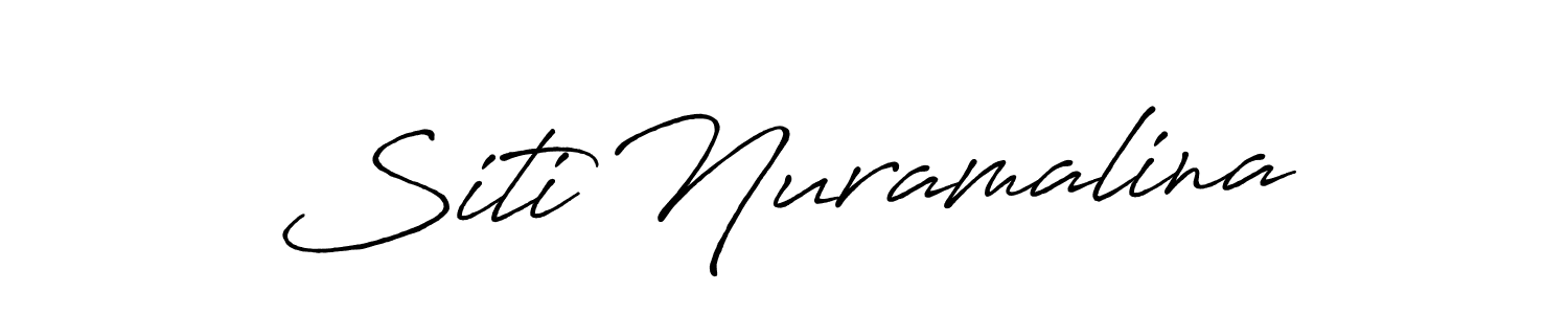 Also we have Siti Nuramalina name is the best signature style. Create professional handwritten signature collection using Antro_Vectra_Bolder autograph style. Siti Nuramalina signature style 7 images and pictures png