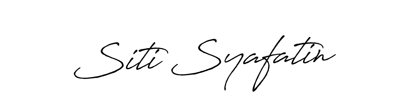 How to make Siti Syafatin signature? Antro_Vectra_Bolder is a professional autograph style. Create handwritten signature for Siti Syafatin name. Siti Syafatin signature style 7 images and pictures png