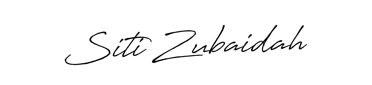 You should practise on your own different ways (Antro_Vectra_Bolder) to write your name (Siti Zubaidah) in signature. don't let someone else do it for you. Siti Zubaidah signature style 7 images and pictures png