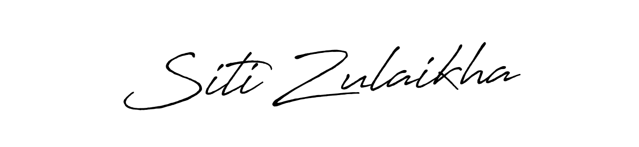 Once you've used our free online signature maker to create your best signature Antro_Vectra_Bolder style, it's time to enjoy all of the benefits that Siti Zulaikha name signing documents. Siti Zulaikha signature style 7 images and pictures png