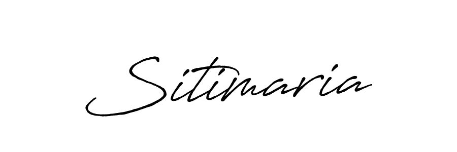 How to make Sitimaria name signature. Use Antro_Vectra_Bolder style for creating short signs online. This is the latest handwritten sign. Sitimaria signature style 7 images and pictures png