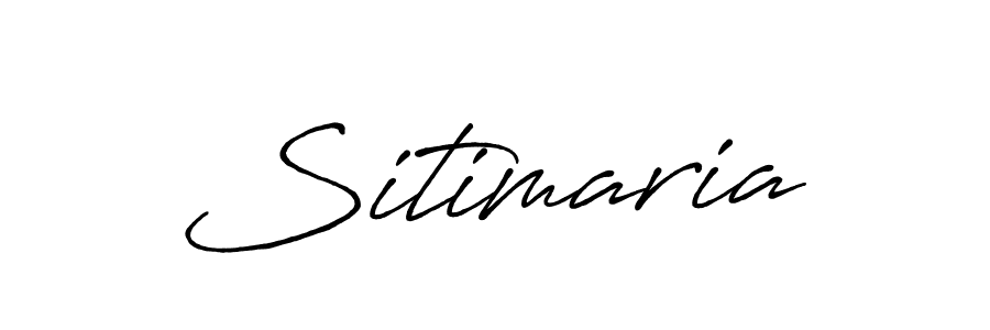 Sitimaria stylish signature style. Best Handwritten Sign (Antro_Vectra_Bolder) for my name. Handwritten Signature Collection Ideas for my name Sitimaria. Sitimaria signature style 7 images and pictures png