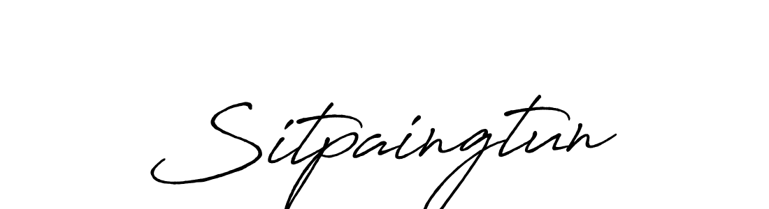 Also we have Sitpaingtun name is the best signature style. Create professional handwritten signature collection using Antro_Vectra_Bolder autograph style. Sitpaingtun signature style 7 images and pictures png