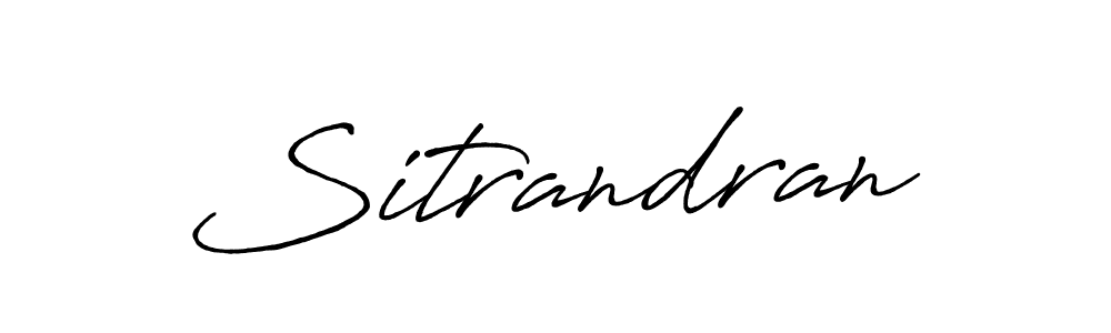 The best way (Antro_Vectra_Bolder) to make a short signature is to pick only two or three words in your name. The name Sitrandran include a total of six letters. For converting this name. Sitrandran signature style 7 images and pictures png