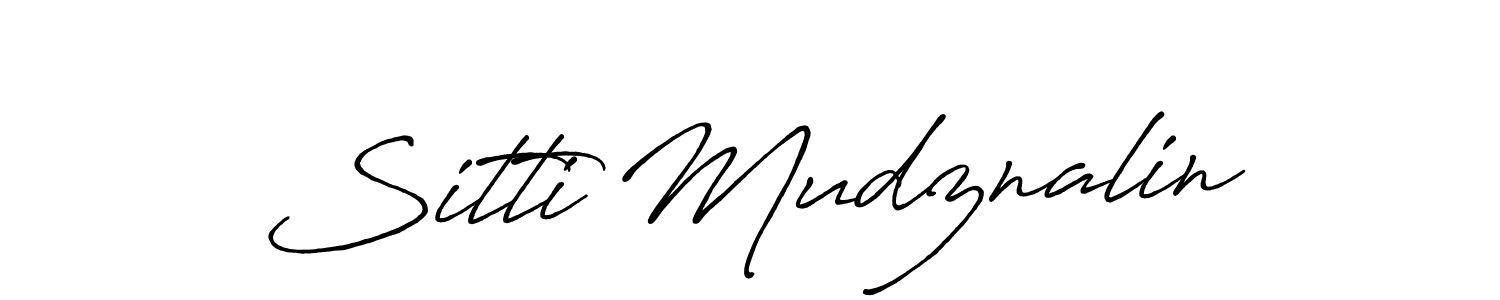 This is the best signature style for the Sitti Mudznalin name. Also you like these signature font (Antro_Vectra_Bolder). Mix name signature. Sitti Mudznalin signature style 7 images and pictures png