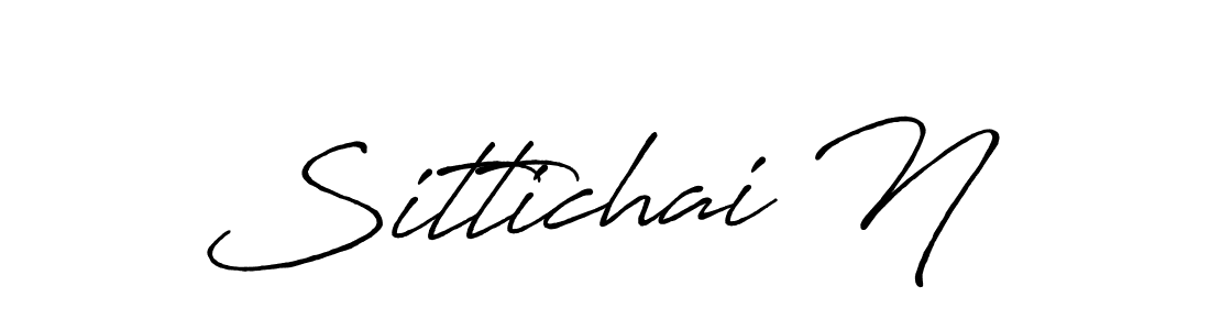 Antro_Vectra_Bolder is a professional signature style that is perfect for those who want to add a touch of class to their signature. It is also a great choice for those who want to make their signature more unique. Get Sittichai N name to fancy signature for free. Sittichai N signature style 7 images and pictures png
