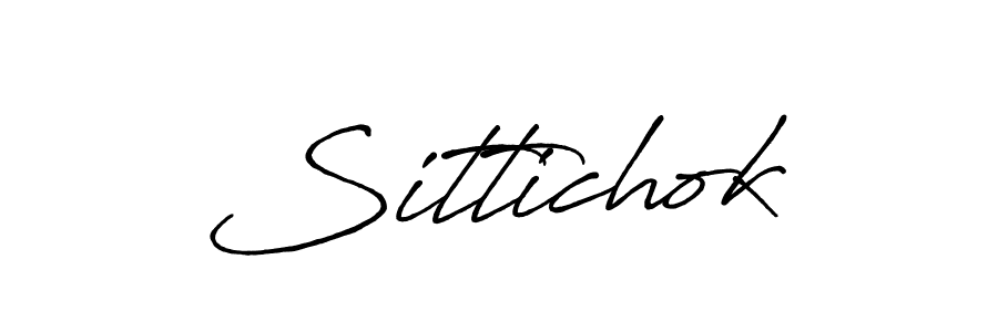 Use a signature maker to create a handwritten signature online. With this signature software, you can design (Antro_Vectra_Bolder) your own signature for name Sittichok. Sittichok signature style 7 images and pictures png