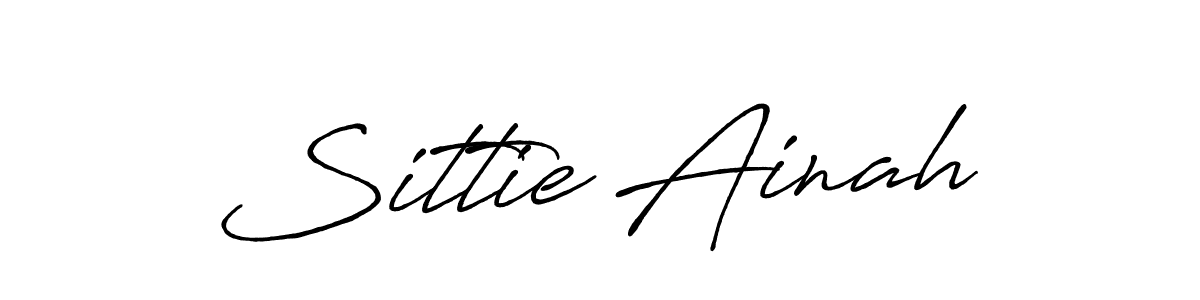 Create a beautiful signature design for name Sittie Ainah. With this signature (Antro_Vectra_Bolder) fonts, you can make a handwritten signature for free. Sittie Ainah signature style 7 images and pictures png