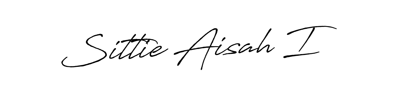 Sittie Aisah I stylish signature style. Best Handwritten Sign (Antro_Vectra_Bolder) for my name. Handwritten Signature Collection Ideas for my name Sittie Aisah I. Sittie Aisah I signature style 7 images and pictures png