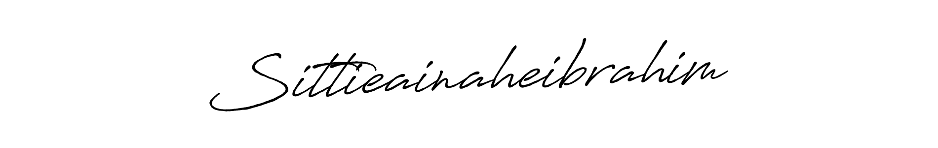 Also You can easily find your signature by using the search form. We will create Sittieainaheibrahim name handwritten signature images for you free of cost using Antro_Vectra_Bolder sign style. Sittieainaheibrahim signature style 7 images and pictures png