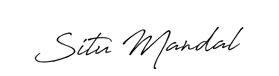 Also we have Situ Mandal name is the best signature style. Create professional handwritten signature collection using Antro_Vectra_Bolder autograph style. Situ Mandal signature style 7 images and pictures png