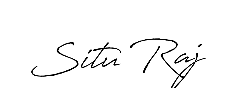 Situ Raj stylish signature style. Best Handwritten Sign (Antro_Vectra_Bolder) for my name. Handwritten Signature Collection Ideas for my name Situ Raj. Situ Raj signature style 7 images and pictures png
