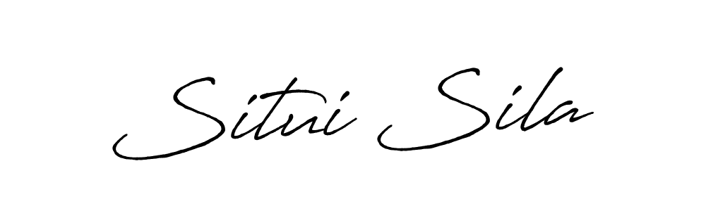 It looks lik you need a new signature style for name Situi Sila. Design unique handwritten (Antro_Vectra_Bolder) signature with our free signature maker in just a few clicks. Situi Sila signature style 7 images and pictures png