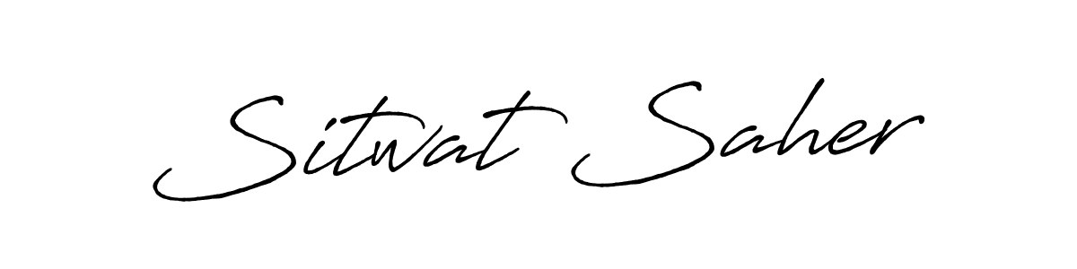 Also You can easily find your signature by using the search form. We will create Sitwat Saher name handwritten signature images for you free of cost using Antro_Vectra_Bolder sign style. Sitwat Saher signature style 7 images and pictures png