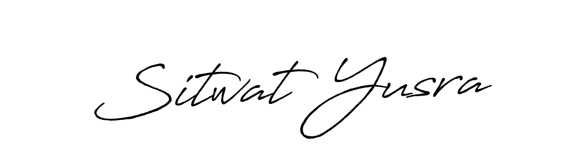 Use a signature maker to create a handwritten signature online. With this signature software, you can design (Antro_Vectra_Bolder) your own signature for name Sitwat Yusra. Sitwat Yusra signature style 7 images and pictures png
