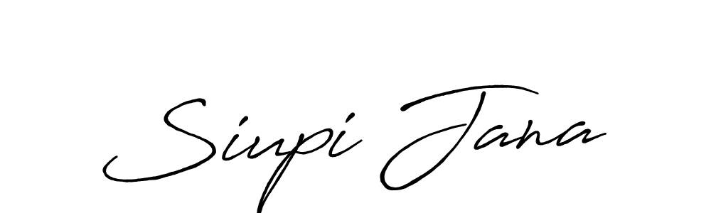 You should practise on your own different ways (Antro_Vectra_Bolder) to write your name (Siupi Jana) in signature. don't let someone else do it for you. Siupi Jana signature style 7 images and pictures png