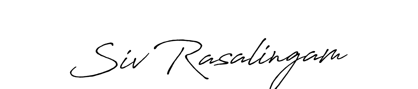 How to make Siv Rasalingam name signature. Use Antro_Vectra_Bolder style for creating short signs online. This is the latest handwritten sign. Siv Rasalingam signature style 7 images and pictures png