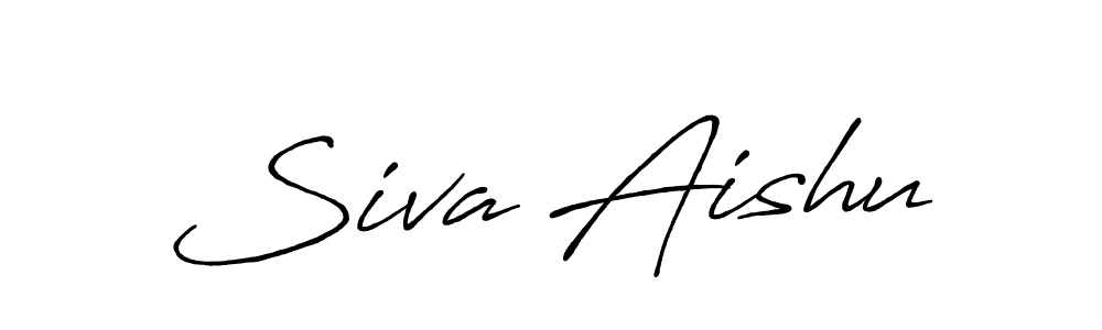 Make a beautiful signature design for name Siva Aishu. With this signature (Antro_Vectra_Bolder) style, you can create a handwritten signature for free. Siva Aishu signature style 7 images and pictures png