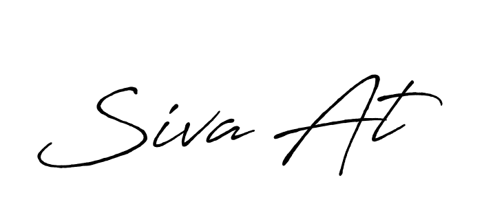 Siva At stylish signature style. Best Handwritten Sign (Antro_Vectra_Bolder) for my name. Handwritten Signature Collection Ideas for my name Siva At. Siva At signature style 7 images and pictures png