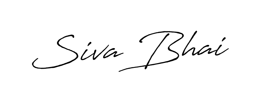 Make a beautiful signature design for name Siva Bhai. With this signature (Antro_Vectra_Bolder) style, you can create a handwritten signature for free. Siva Bhai signature style 7 images and pictures png