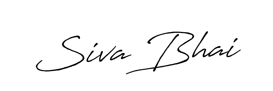 Make a beautiful signature design for name Siva Bhai. With this signature (Antro_Vectra_Bolder) style, you can create a handwritten signature for free. Siva Bhai signature style 7 images and pictures png