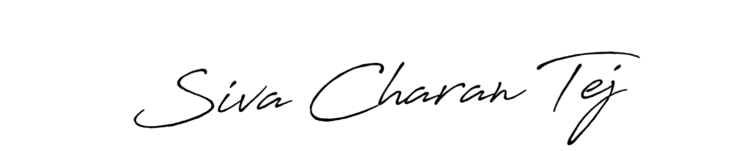 Siva Charan Tej stylish signature style. Best Handwritten Sign (Antro_Vectra_Bolder) for my name. Handwritten Signature Collection Ideas for my name Siva Charan Tej. Siva Charan Tej signature style 7 images and pictures png