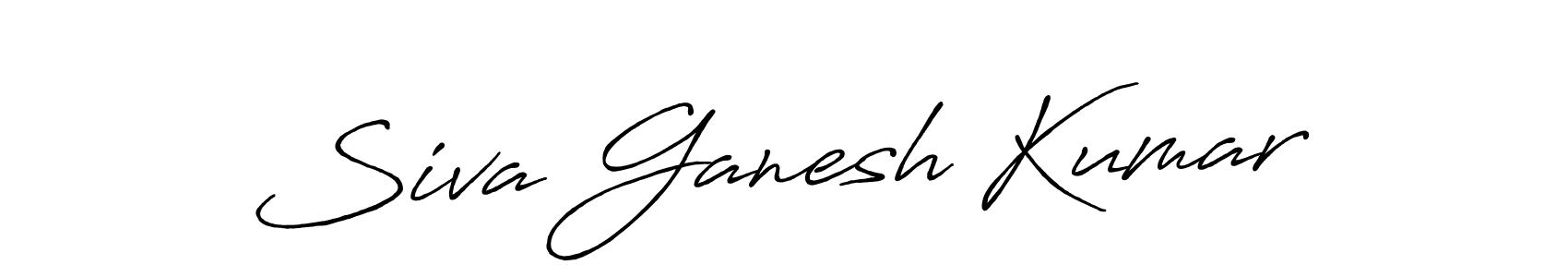 Design your own signature with our free online signature maker. With this signature software, you can create a handwritten (Antro_Vectra_Bolder) signature for name Siva Ganesh Kumar. Siva Ganesh Kumar signature style 7 images and pictures png