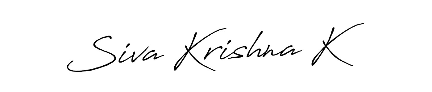 Also we have Siva Krishna K name is the best signature style. Create professional handwritten signature collection using Antro_Vectra_Bolder autograph style. Siva Krishna K signature style 7 images and pictures png