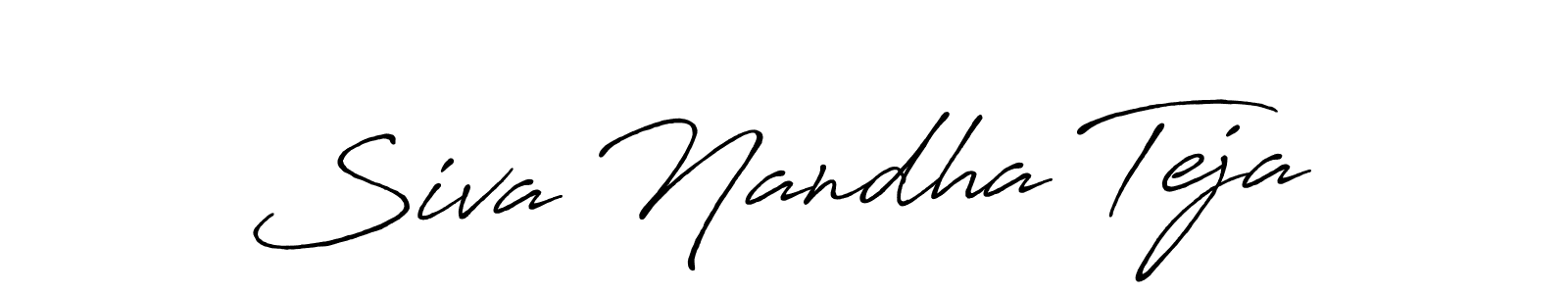 Also we have Siva Nandha Teja name is the best signature style. Create professional handwritten signature collection using Antro_Vectra_Bolder autograph style. Siva Nandha Teja signature style 7 images and pictures png